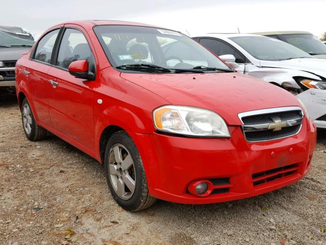 KL1TG56698B193581 - 2008 CHEVROLET AVEO LT RED photo 1