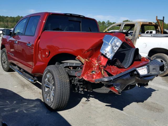 1N6AA1E65JN550784 - 2018 NISSAN TITAN SV MAROON photo 3