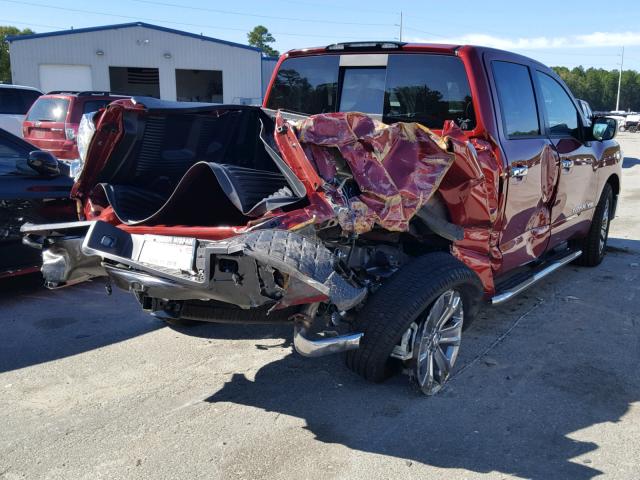 1N6AA1E65JN550784 - 2018 NISSAN TITAN SV MAROON photo 4