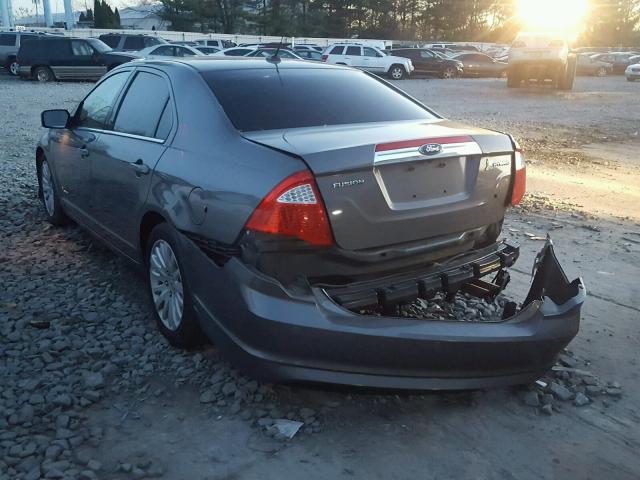 3FADP0L37CR241535 - 2012 FORD FUSION HYB SILVER photo 3