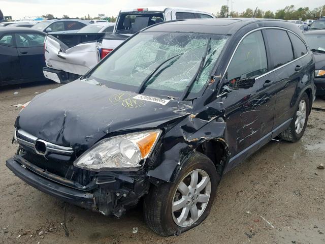 JHLRE487X9C017078 - 2009 HONDA CR-V EXL BLACK photo 2