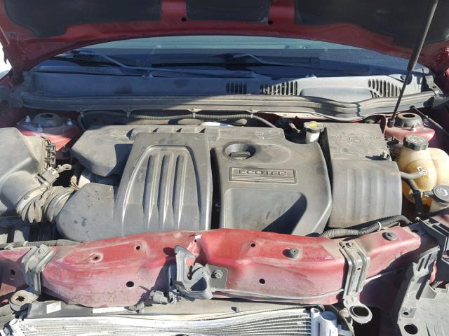 1G2AL15F677264960 - 2007 PONTIAC G5 RED photo 7