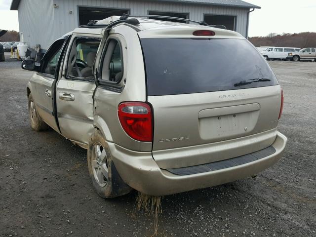 1D4GP45R65B161489 - 2005 DODGE CARAVAN SX TAN photo 3