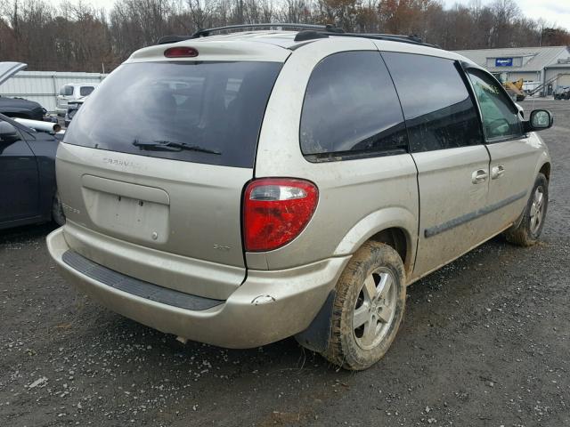 1D4GP45R65B161489 - 2005 DODGE CARAVAN SX TAN photo 4