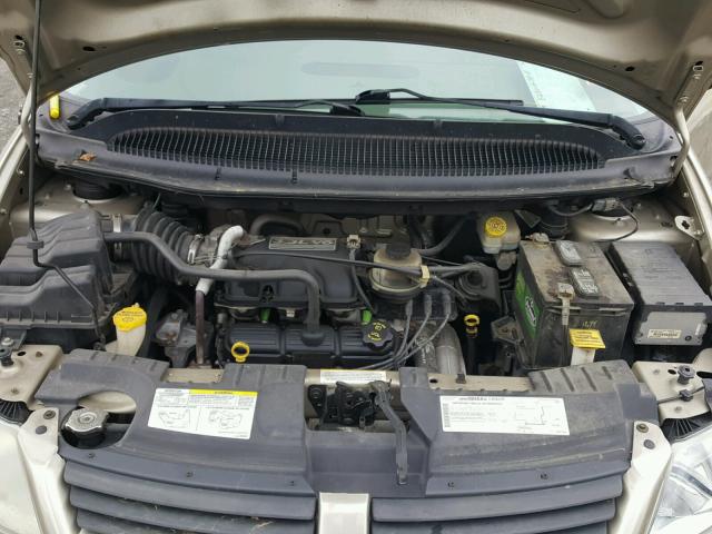 1D4GP45R65B161489 - 2005 DODGE CARAVAN SX TAN photo 7