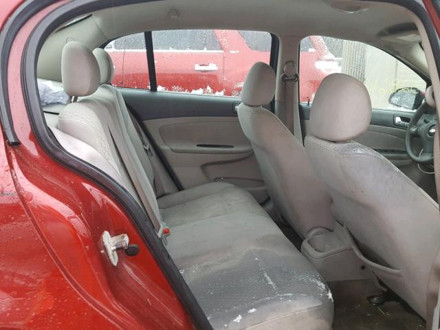 1G1AL55F877198746 - 2007 CHEVROLET COBALT LT RED photo 6