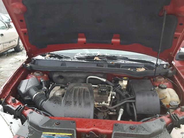 1G1AL55F877198746 - 2007 CHEVROLET COBALT LT RED photo 7