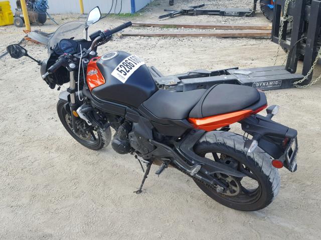 JKAEXEE15EDA15977 - 2014 KAWASAKI EX650 E ORANGE photo 3