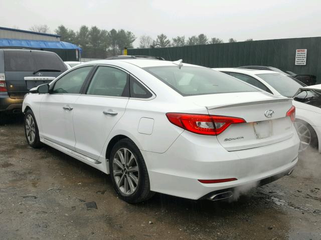 5NPE34AF9GH319126 - 2016 HYUNDAI SONATA SPO WHITE photo 3