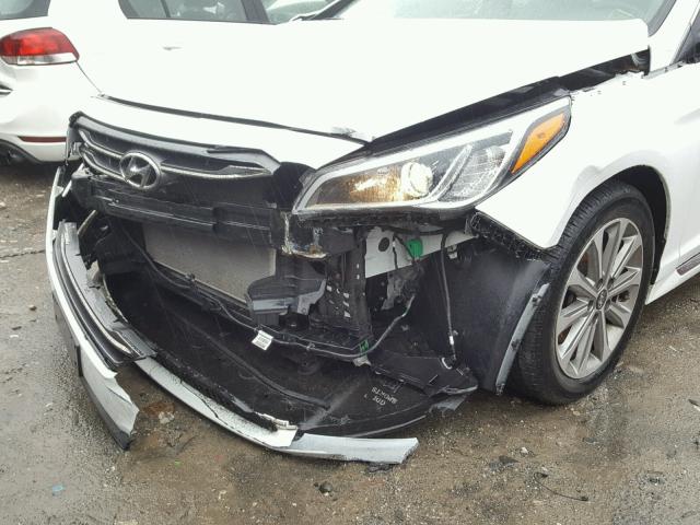 5NPE34AF9GH319126 - 2016 HYUNDAI SONATA SPO WHITE photo 9