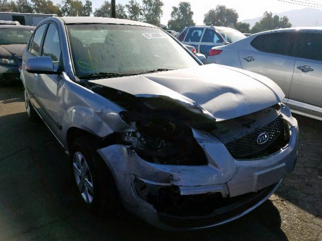 KNADE123966137635 - 2006 KIA RIO SILVER photo 1