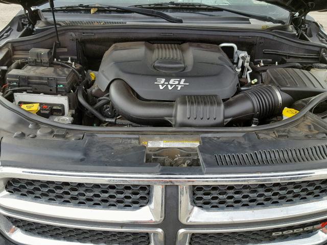 1C4RDHAG9CC278498 - 2012 DODGE DURANGO SX BLACK photo 7