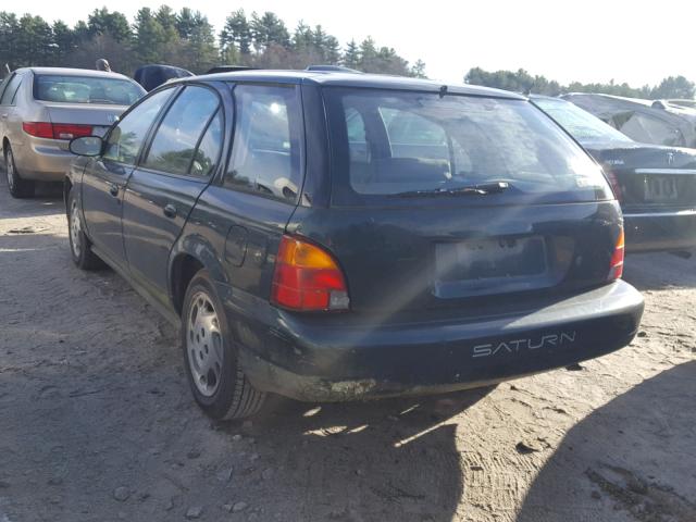 1G8ZK8277VZ104279 - 1997 SATURN SW2 GREEN photo 3