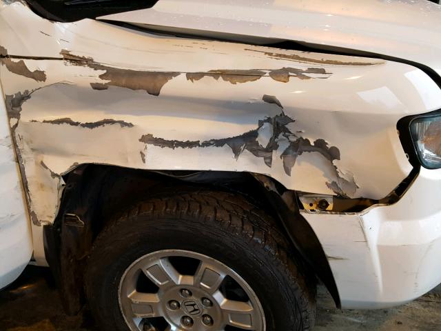 2HJYK16548H534868 - 2008 HONDA RIDGELINE WHITE photo 9