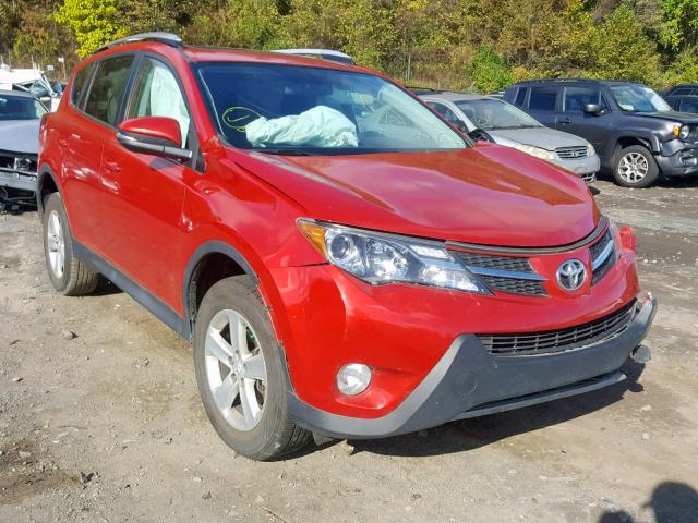 2T3WFREV8DW038532 - 2013 TOYOTA RAV4 XLE RED photo 1