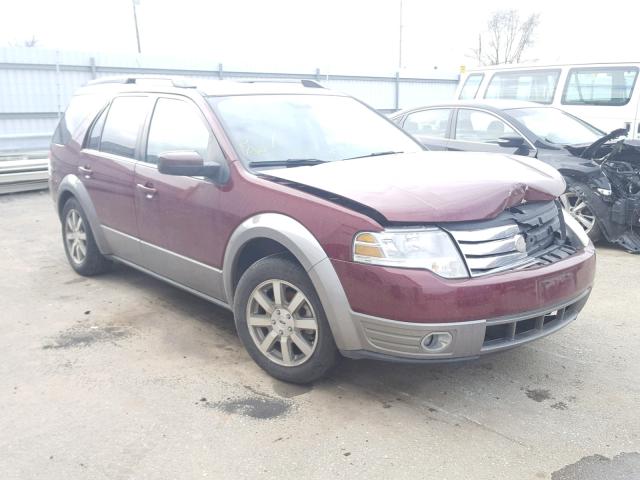 1FMDK02W68GA27280 - 2008 FORD TAURUS X S MAROON photo 1