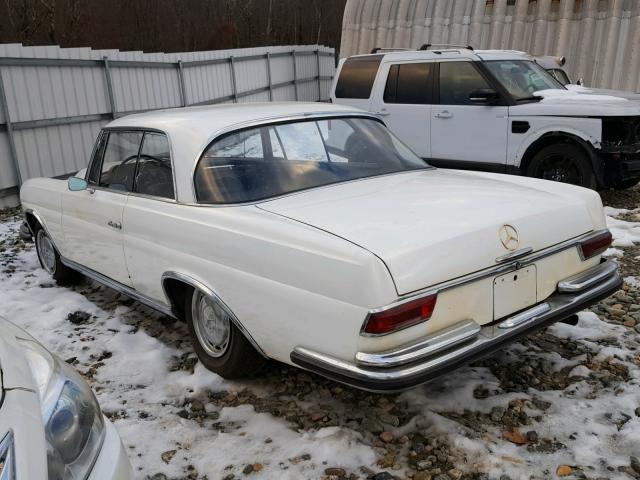 1110211055037 - 1964 MERCEDES-BENZ 220 SE WHITE photo 3