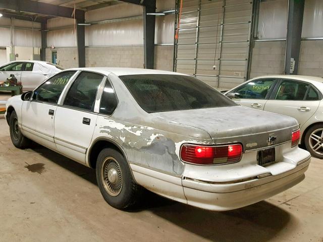 1G1BL52W6TR149343 - 1996 CHEVROLET CAPRICE CL WHITE photo 3