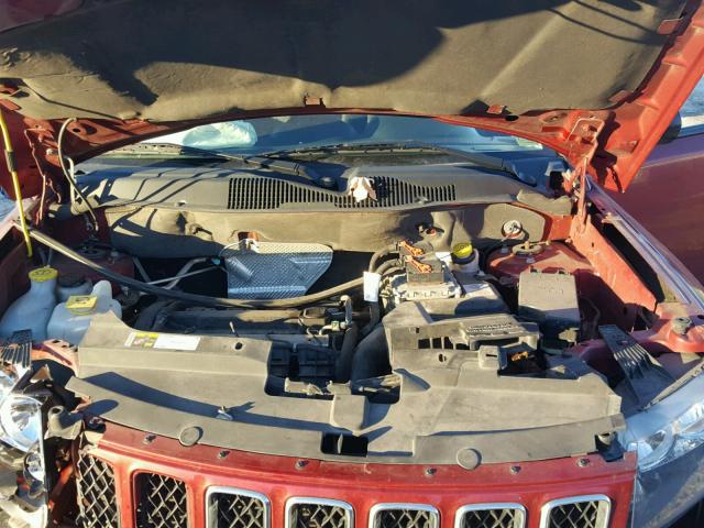 1C4NJCBA3ED789044 - 2014 JEEP COMPASS SP მუქწითელი ფოტო 7