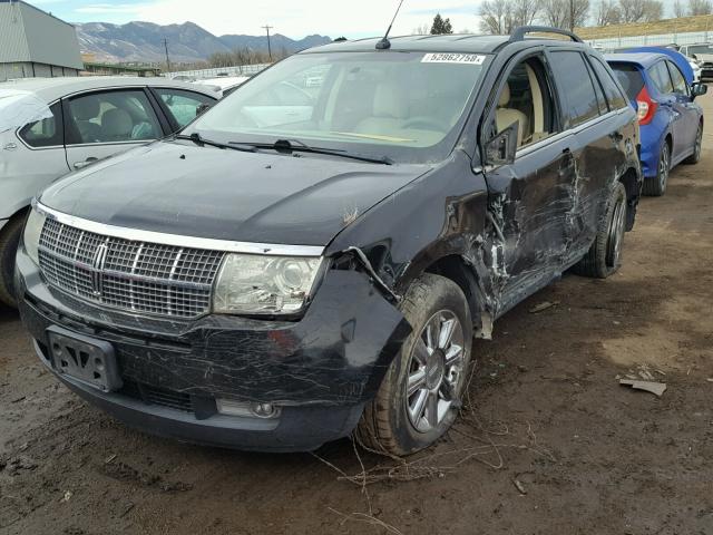 2LMDU88C67BJ14788 - 2007 LINCOLN MKX BLACK photo 2