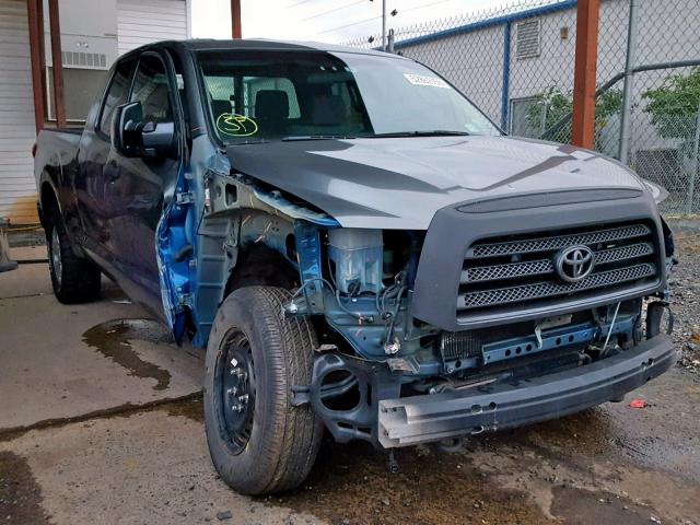 5TFBV54178X074738 - 2008 TOYOTA TUNDRA DOU GRAY photo 1