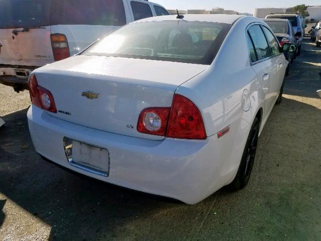 1G1ZG57B89F220206 - 2009 CHEVROLET MALIBU LS WHITE photo 4