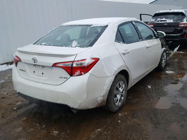 5YFBPRHEXEP146640 - 2014 TOYOTA COROLLA EC WHITE photo 4