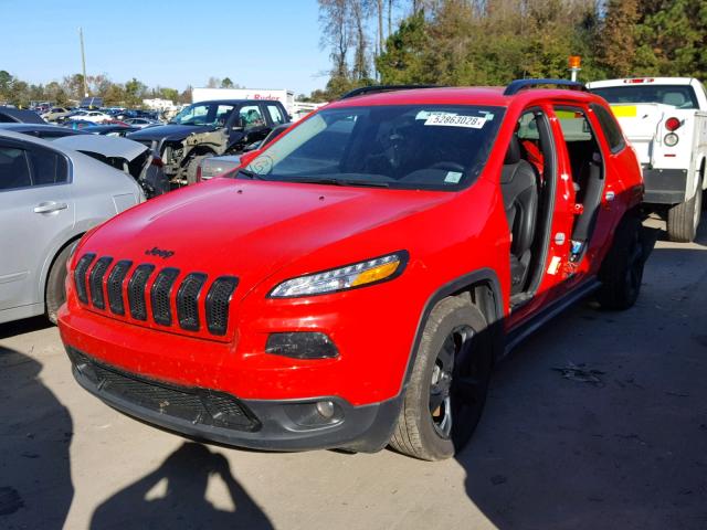 1C4PJLDB4JD620417 - 2018 JEEP CHEROKEE L RED photo 2