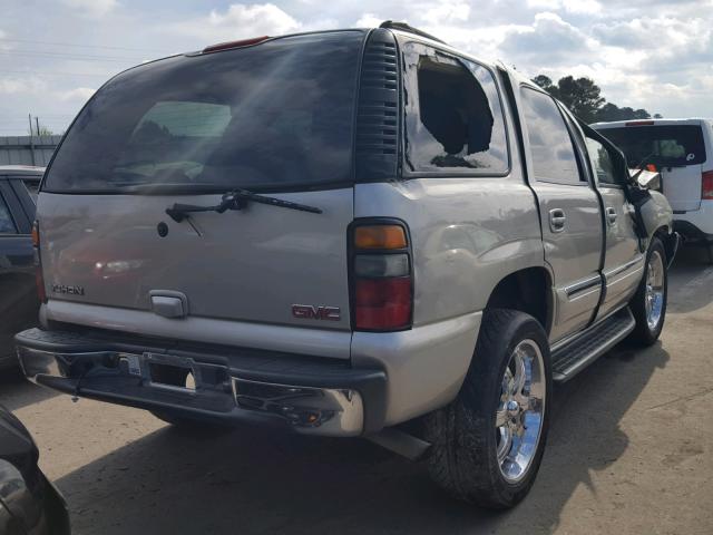 1GKEC13V74J328952 - 2004 GMC YUKON GRAY photo 4