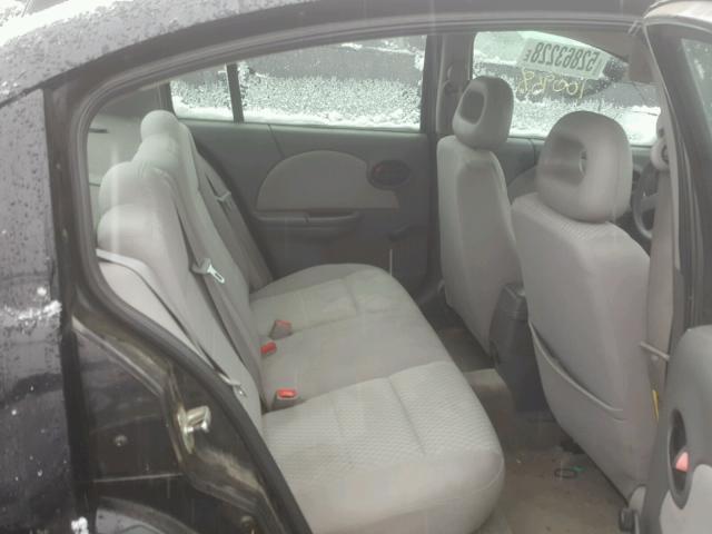 1G8AJ55F06Z114820 - 2006 SATURN ION LEVEL BLACK photo 6