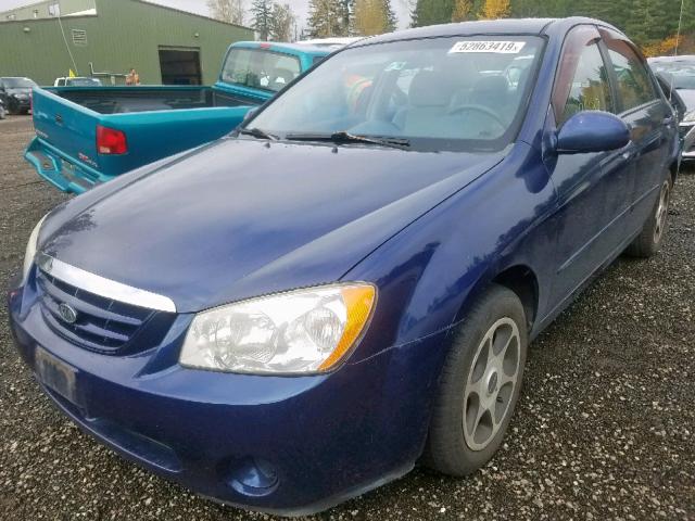 KNAFE121465254116 - 2006 KIA SPECTRA LX BLUE photo 2