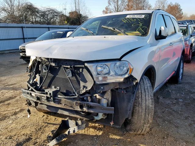 1C4RDHDG6CC265087 - 2012 DODGE DURANGO CR WHITE photo 2