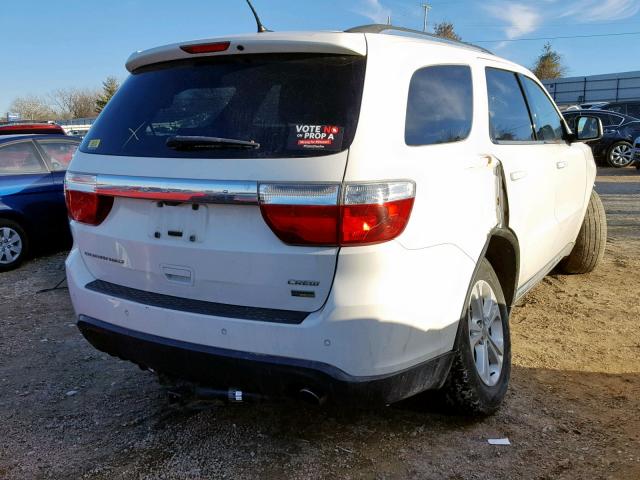 1C4RDHDG6CC265087 - 2012 DODGE DURANGO CR WHITE photo 4