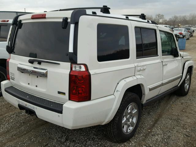 1J8HG58P87C552988 - 2007 JEEP COMMANDER WHITE photo 4