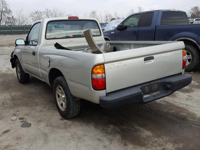 5TENL42NX1Z743800 - 2001 TOYOTA TACOMA SILVER photo 3