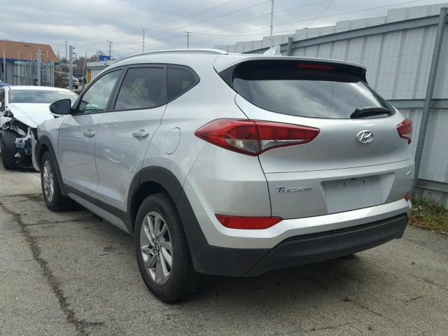 KM8J3CA43JU754143 - 2018 HYUNDAI TUCSON LIM SILVER photo 3