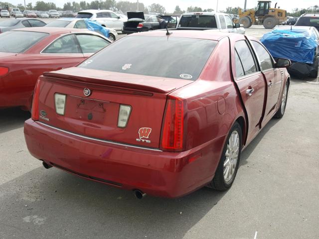 1G6DW67V980124352 - 2008 CADILLAC STS RED photo 4