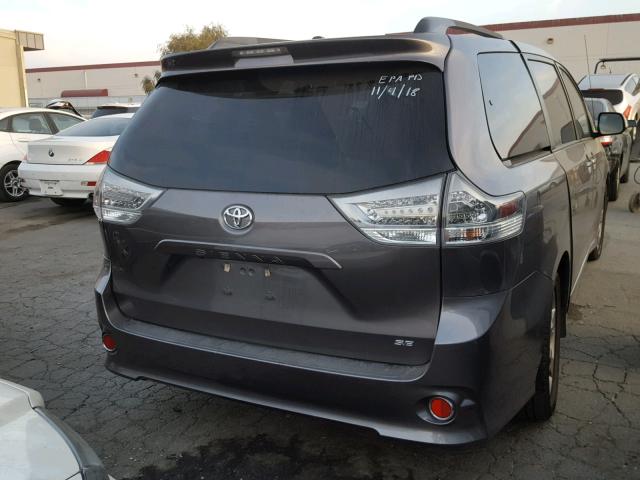 5TDXK3DC0BS142041 - 2011 TOYOTA SIENNA SPO GRAY photo 4