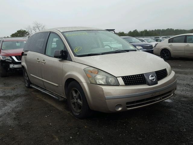 5N1BV28U74N330347 - 2004 NISSAN QUEST S GOLD photo 1