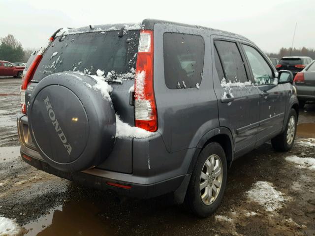 JHLRD78906C026809 - 2006 HONDA CR-V SE GRAY photo 4