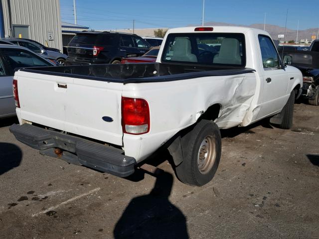 1FTYR10X6YPB05365 - 2000 FORD RANGER WHITE photo 4