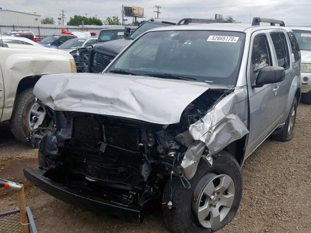 5N1AR18U78C621510 - 2008 NISSAN PATHFINDER SILVER photo 2