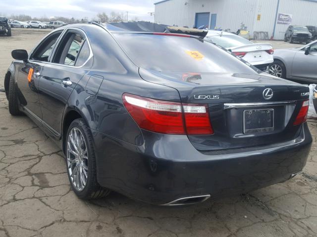 JTHBL46F875007941 - 2007 LEXUS LS 460 GRAY photo 3