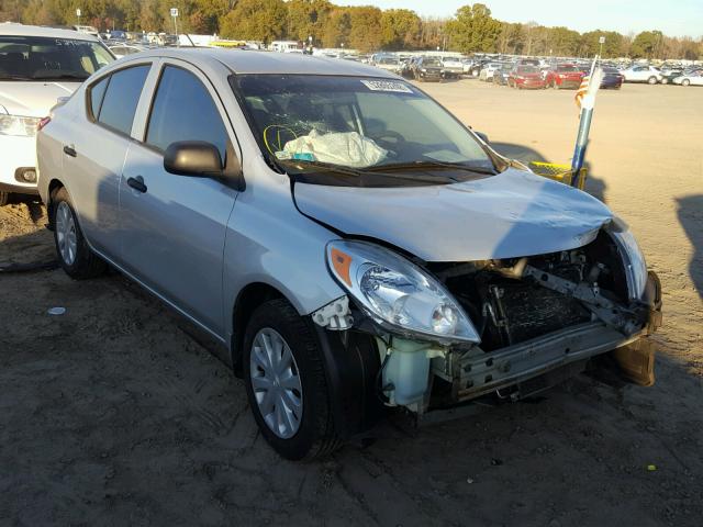 3N1CN7AP2EL855783 - 2014 NISSAN VERSA S SILVER photo 1