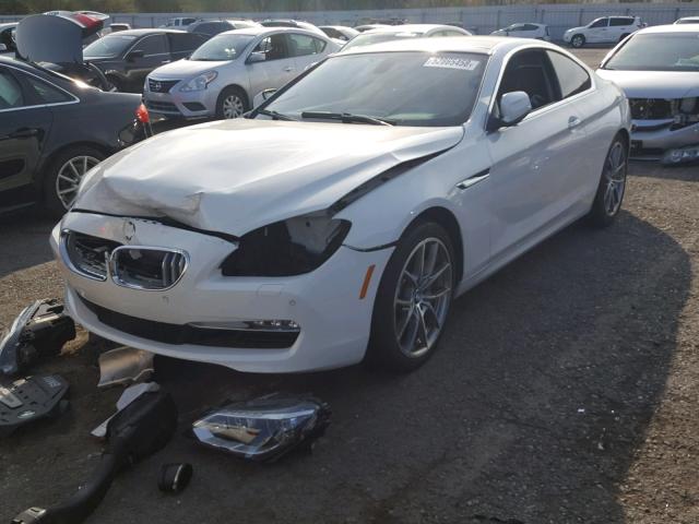 WBALX3C56CDV77496 - 2012 BMW 650 I WHITE photo 2