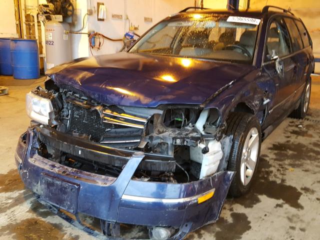 WVWWH63B94E014149 - 2004 VOLKSWAGEN PASSAT GLX BLUE photo 2