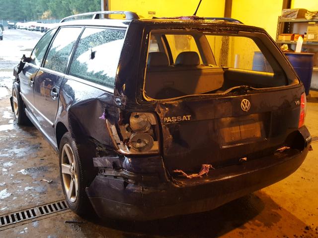 WVWWH63B94E014149 - 2004 VOLKSWAGEN PASSAT GLX BLUE photo 3