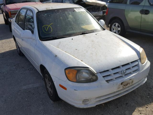 KMHCG45C14U508720 - 2004 HYUNDAI ACCENT GL WHITE photo 1