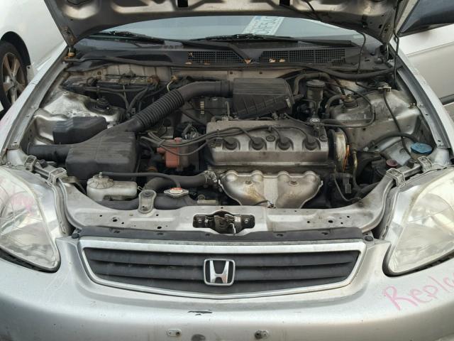 JHMEJ6626VS029172 - 1997 HONDA CIVIC DX SILVER photo 7