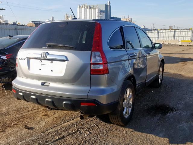 JHLRE48748C047630 - 2008 HONDA CR-V EXL GRAY photo 4